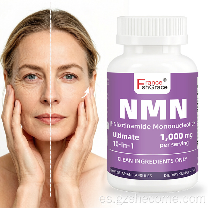 Shecome NMN Cápsulas Anti Envejecimiento con Resveratrol
